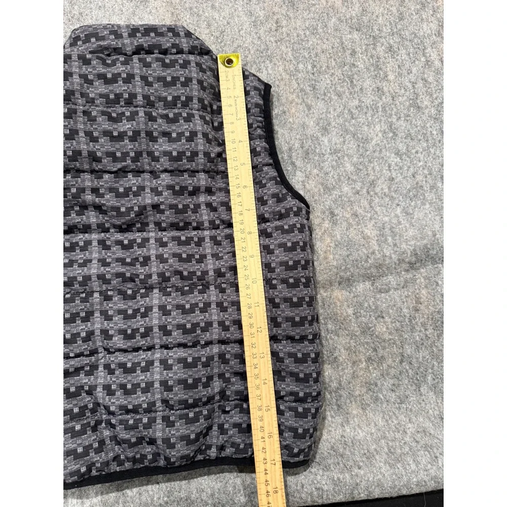 Timberland Kids Puffer‎ Vest Grey Black Patterned Quilted Sleeveless Jacket 4T